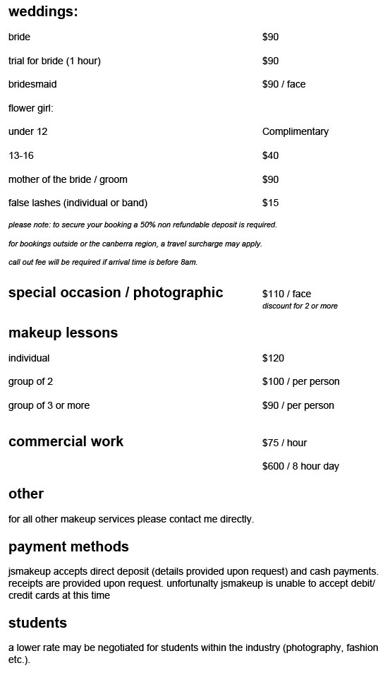 prices